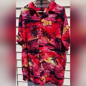 Design in Italy mens size large Hawaiian shirt